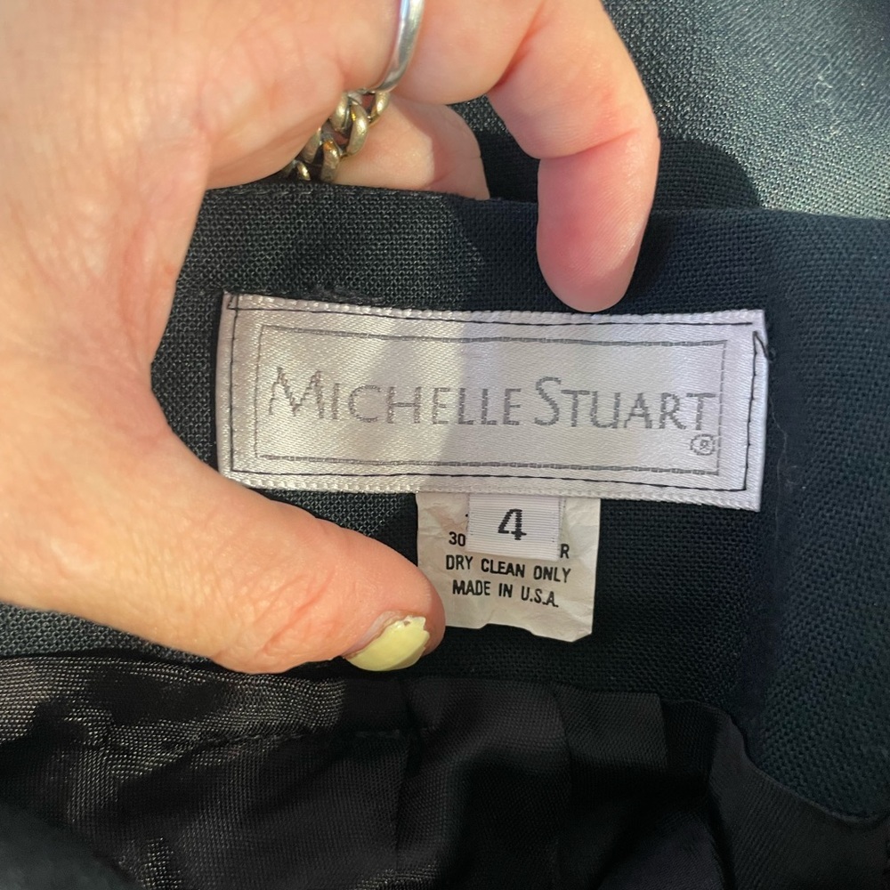 Michelle Stuart Black Midi Pencil Skirt - Picture 4 of 4